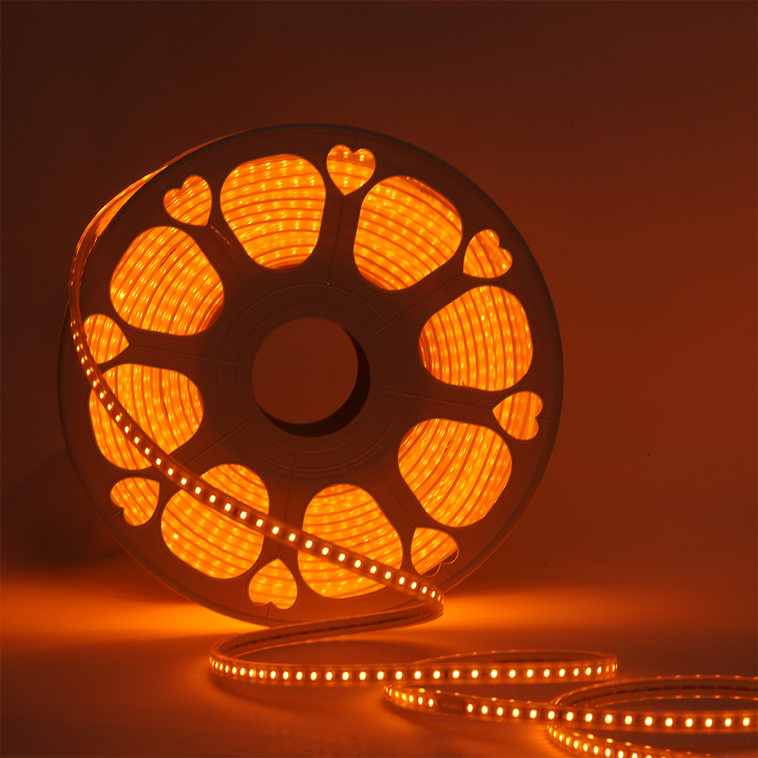JACKAL 20 Meter LED Rope Light for Decoration with Adapter, Cove Light for Ceiling, Strip Lights for Diwali Decoration, Birthday, Christmas (Amber)