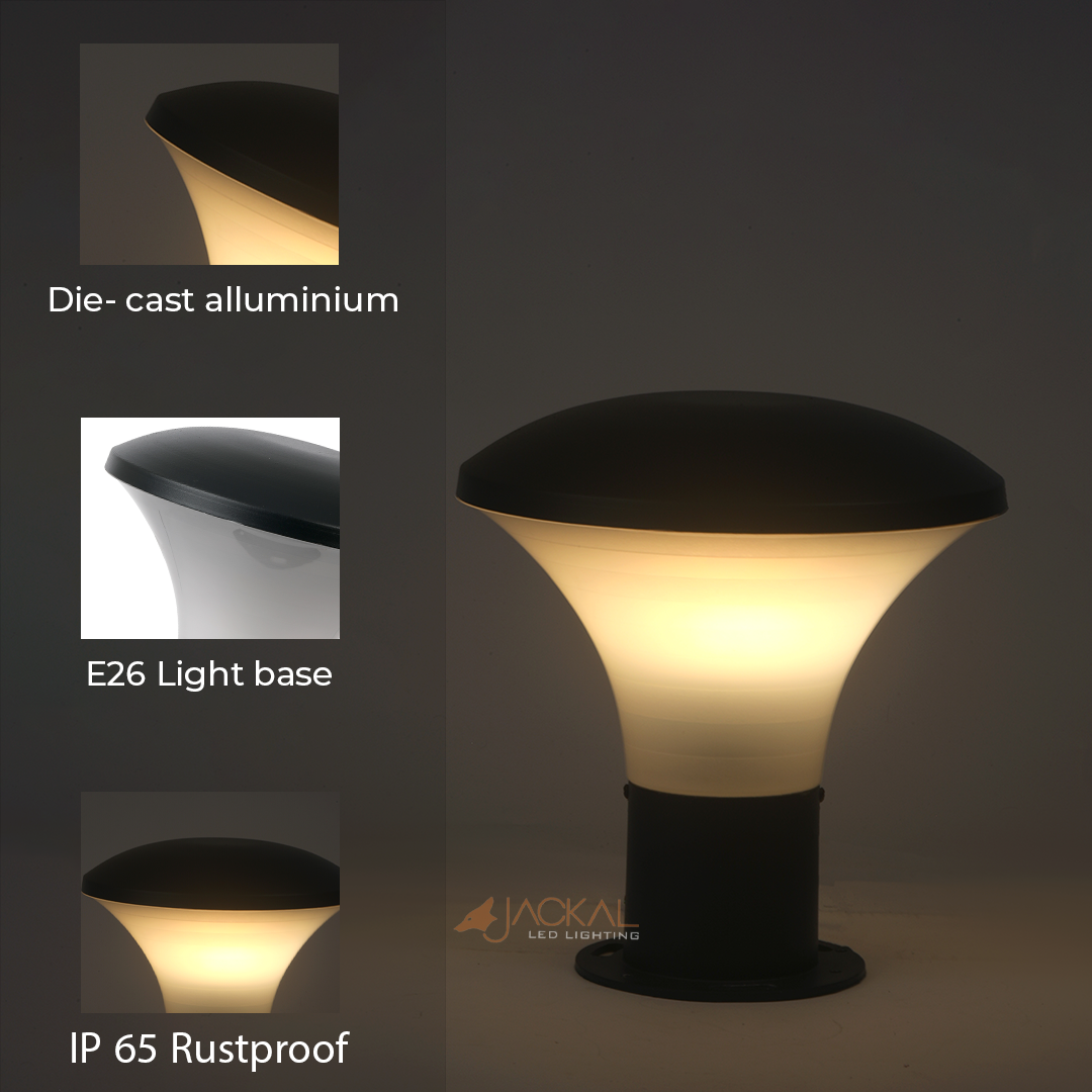 JACKAL® 10W Modern Garden Pillar LED Light |Bollard Light Garden LED Outdoor Gate Light