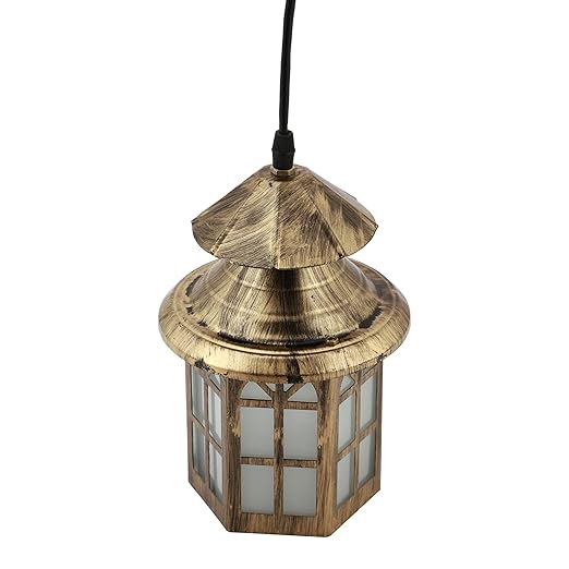 JACKAL® Hut Design Wall Hanging Lamp with LED Bulb Warm White, Mount Light| Pendant Light Hanging Ceiling Light Lamp