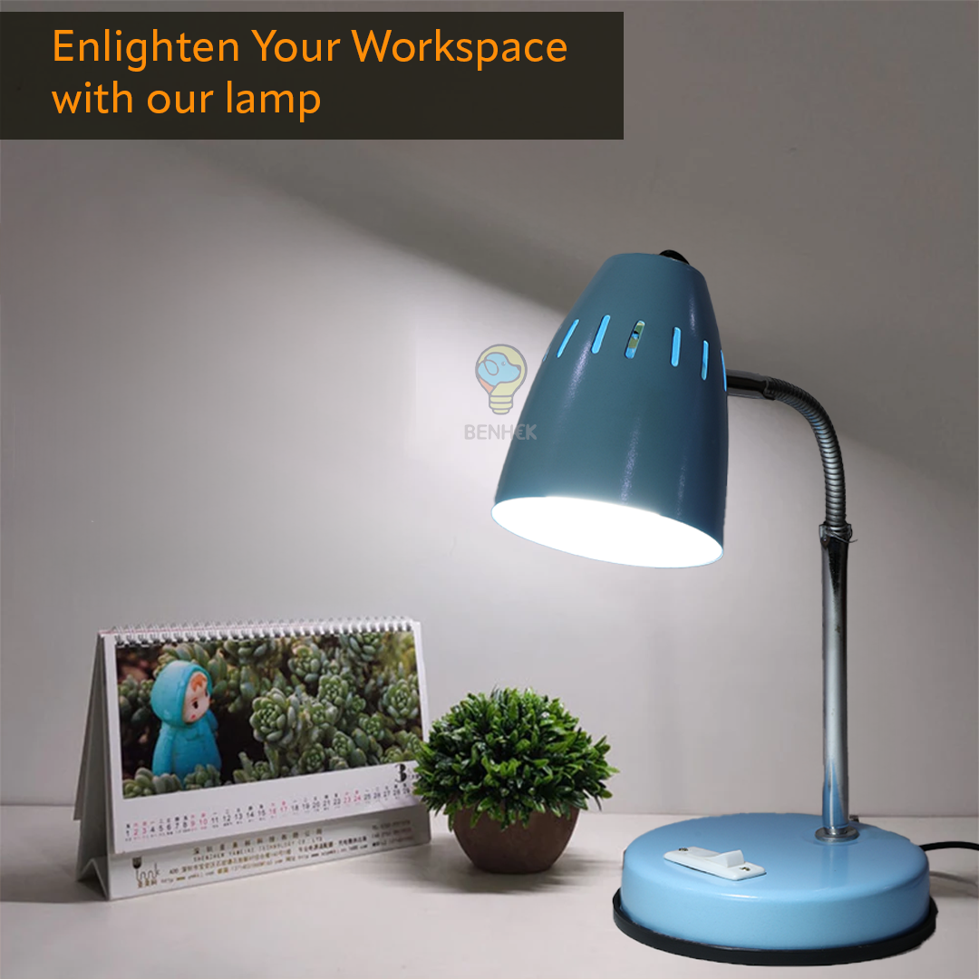 Classic03 LED Study/Table/Desk Lamp Metal Body (Sky Blue)