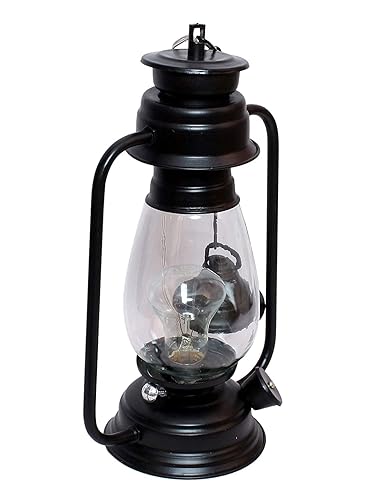 JACKAL® Lantern Hanging Black Lamp with LED Bulb, Hanging Light