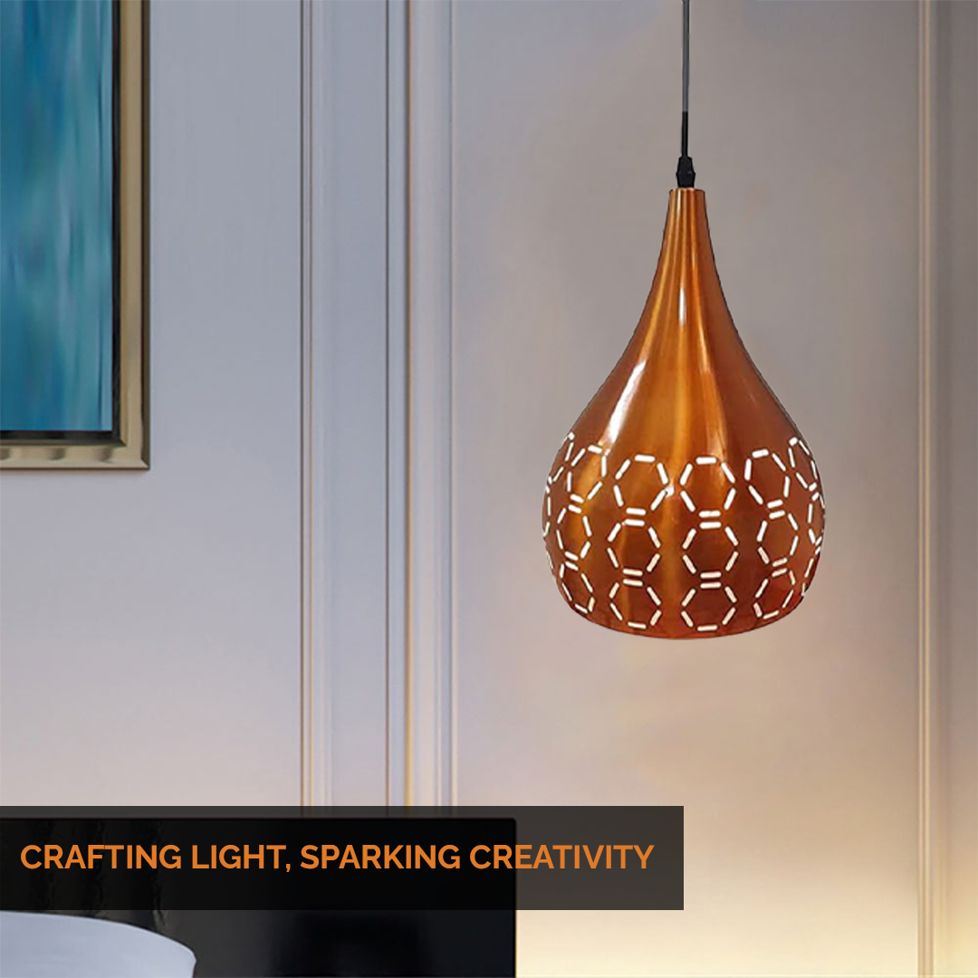 JACKAL Designer Hanging Light Ceiling Pendant Lamp Metal Cutted Modern Pendant Lights Copper