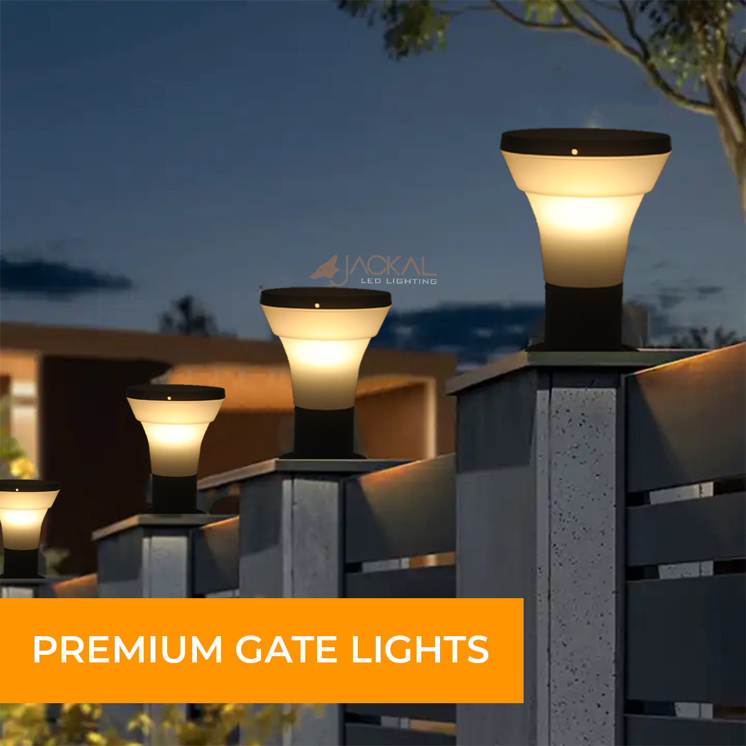 JACKAL® 25W Mushroom shaped Black Led bollard light |Outdoor Garden Gate Light