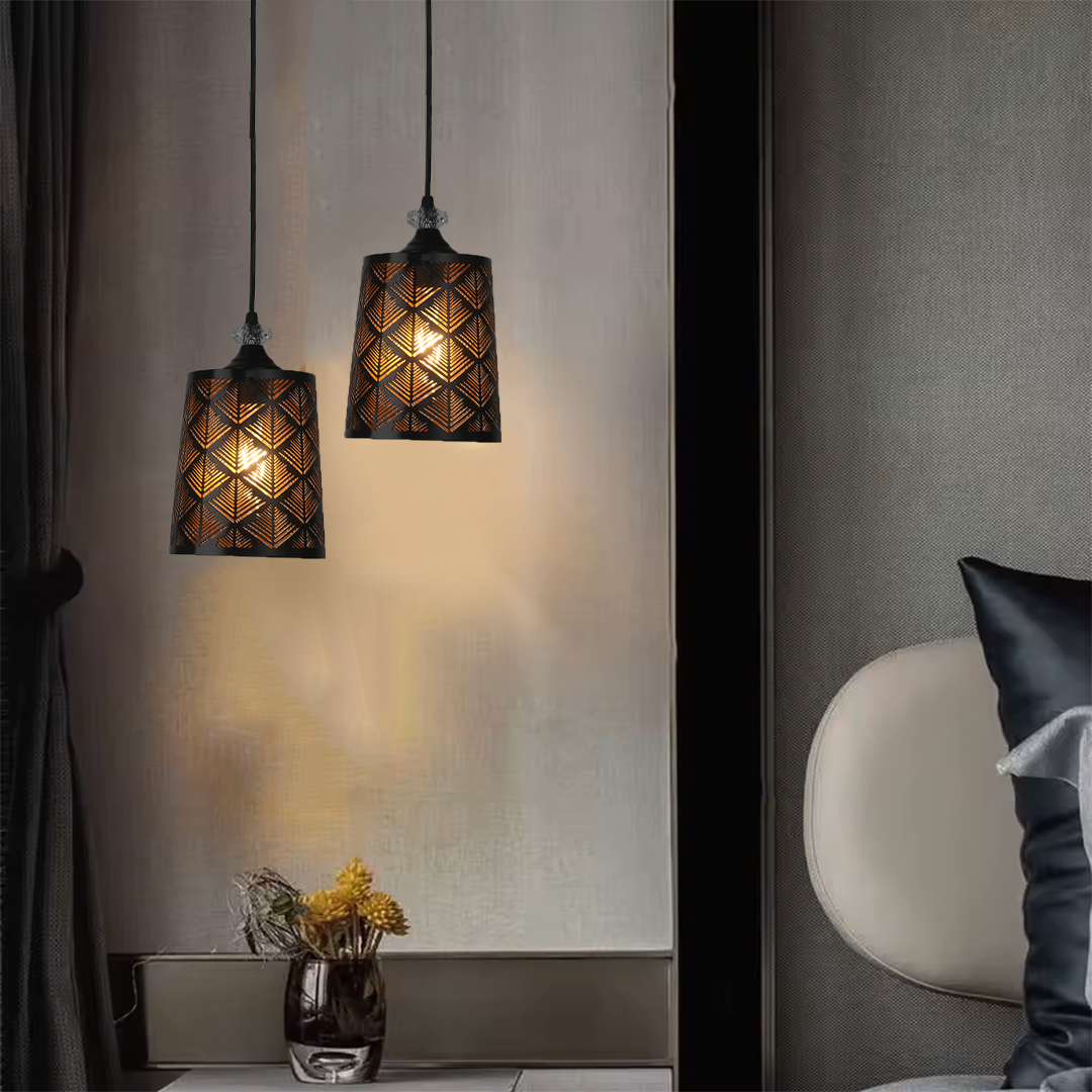 Jackal Cylinder Mesh Hanging Light, Pendant Light Hanging Ceiling Light