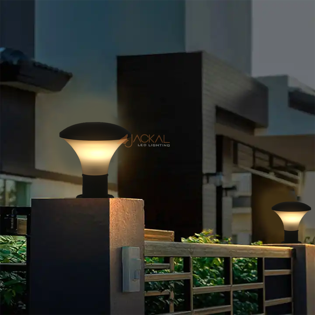 JACKAL® 10W Modern Garden Pillar LED Light |Bollard Light Garden LED Outdoor Gate Light