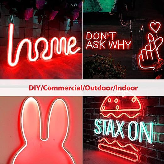 JACKAL 5 Meter Neon Red Colour Diwali Outdoor/Indoor Flexible LED Rope Light