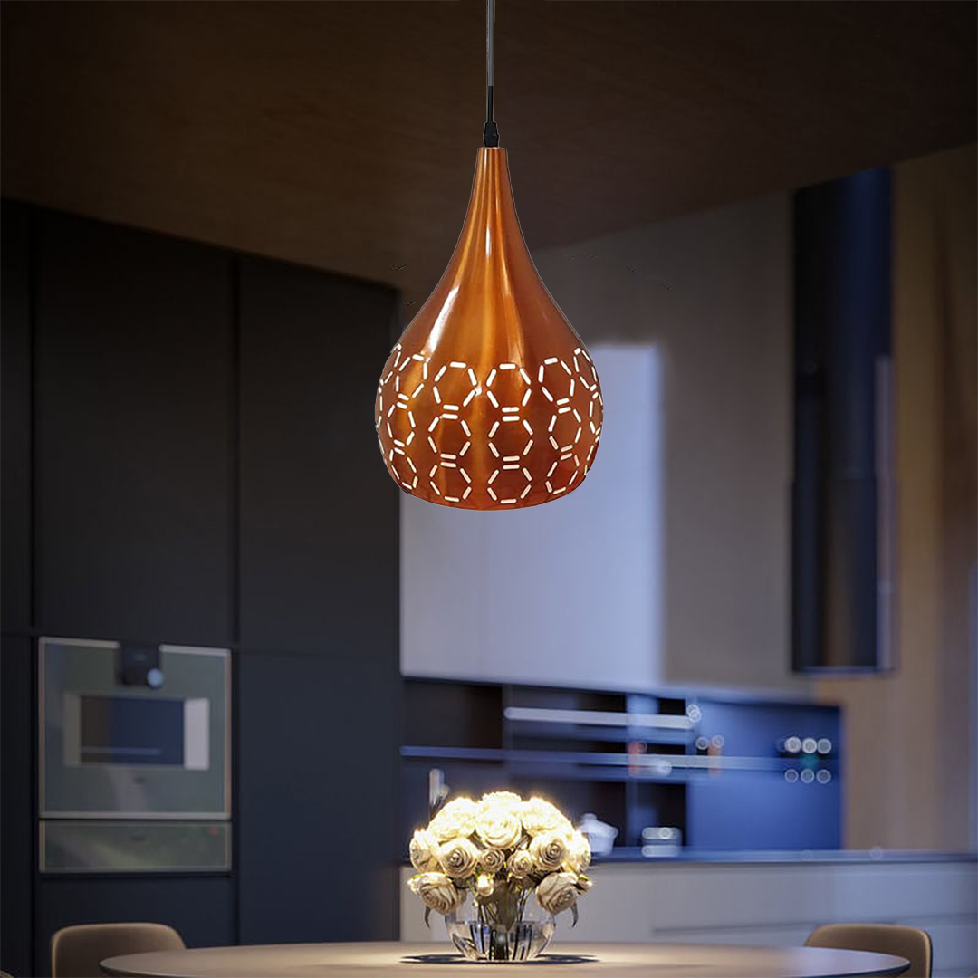 JACKAL Designer Hanging Light Ceiling Pendant Lamp Metal Cutted Modern Pendant Lights Copper