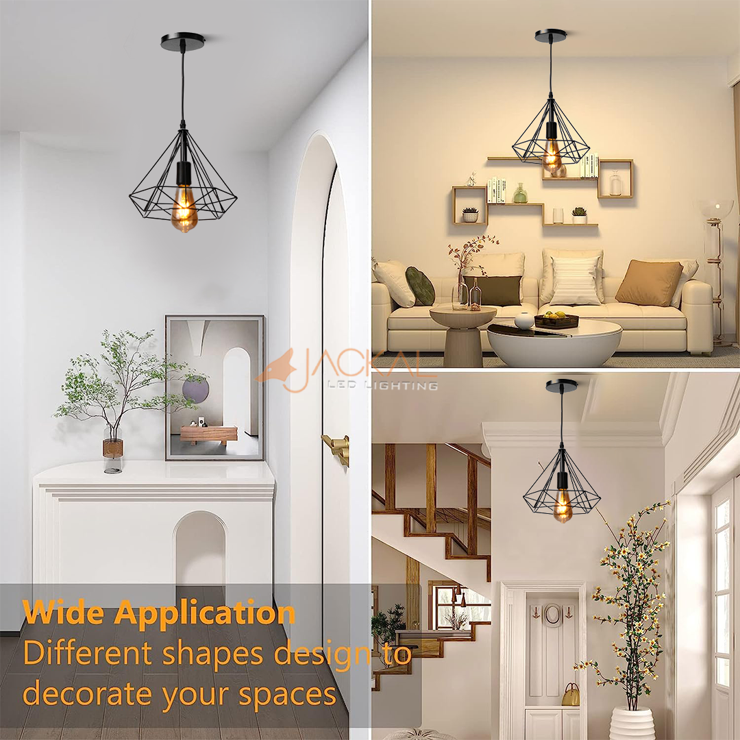 Black Diamond Cluster Pendant Light
