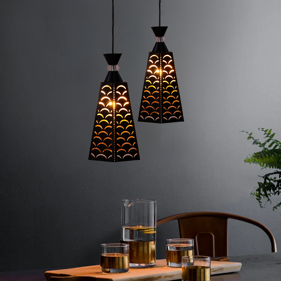 Black Metal Hanging Light, Pendant Light Hanging Ceiling Light
