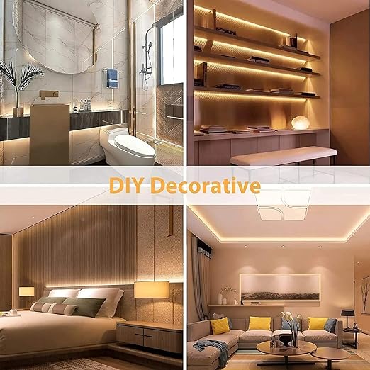 JACKAL 50 Meter Neon Warm White Colour Diwali Outdoor/Indoor Flexible LED Rope Light