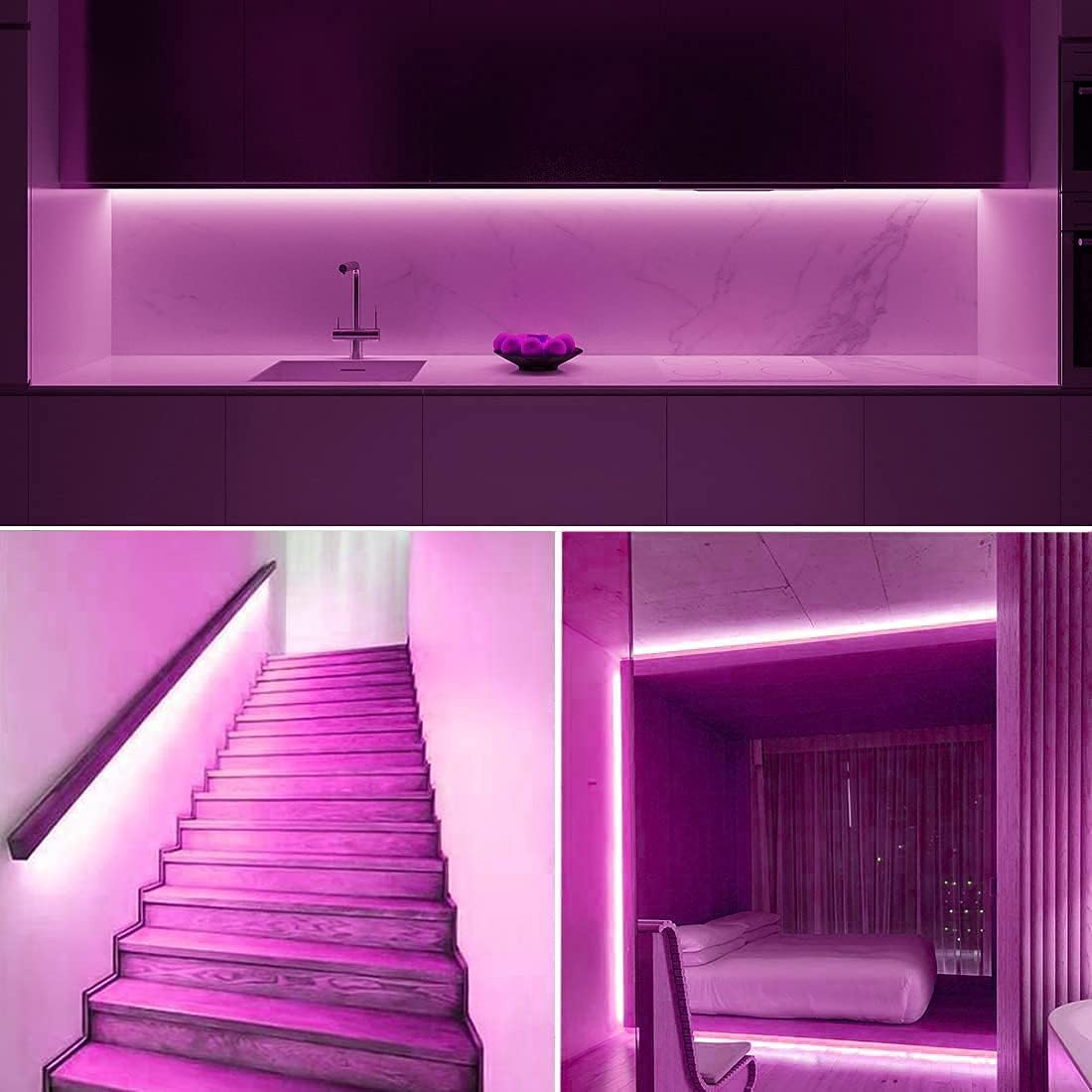 JACKAL 5 Meter LED Rope Light for Decoration with Adapter, Cove Light for Ceiling, Strip Lights for Diwali Decoration, Birthday, Christmas (Pink)