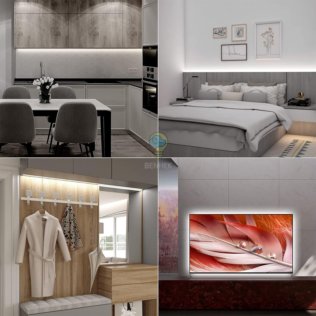 Jackal 8MM 2835 LED Flexible and Cuttable Adhesive Strip Light - Natural White