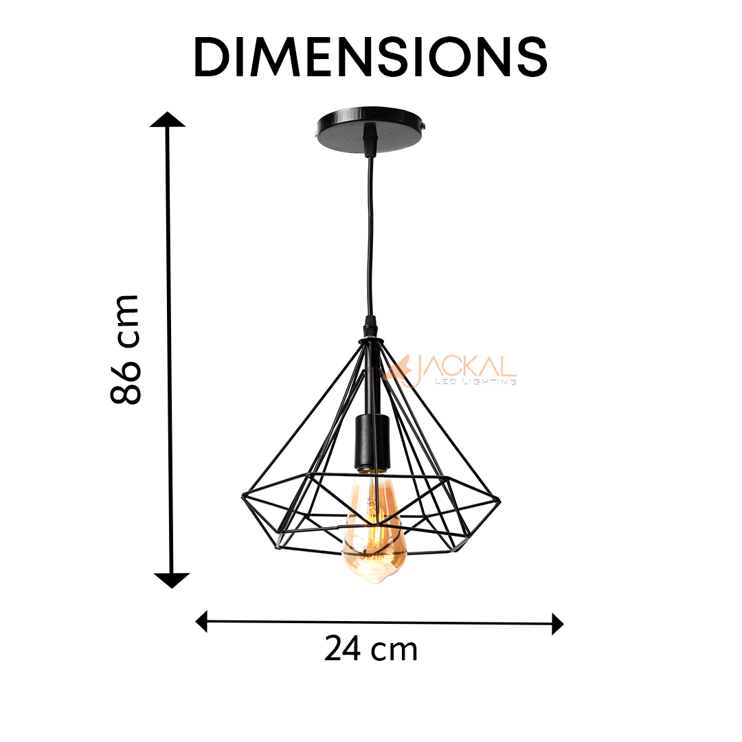 Black Diamond Cluster Pendant Light