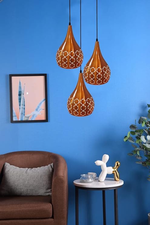 JACKAL Designer Hanging Light Ceiling Pendant Lamp Metal Cutted Modern Pendant Lights Copper