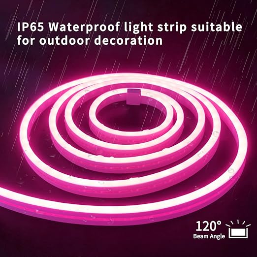 JACKAL 5 Meter Neon Pink Colour Diwali Outdoor/Indoor Flexible LED Rope Light