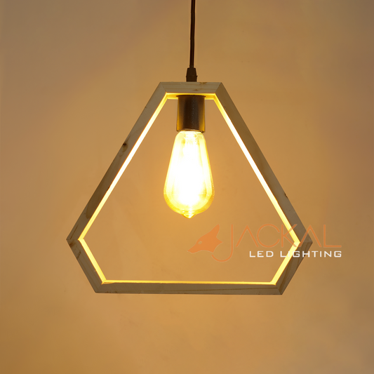 Modern Triangle Shape Wooden Hanging