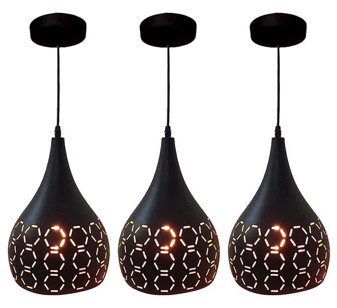 JACKAL Designer Hanging Light Ceiling Pendant Lamp Metal Cutted Modern Pendant Lights Black