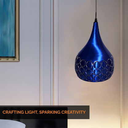 JACKAL Designer Hanging Light Ceiling Pendant Lamp Metal Cutted Modern Pendant Lights Blue