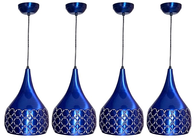 JACKAL Designer Hanging Light Ceiling Pendant Lamp Metal Cutted Modern Pendant Lights Blue