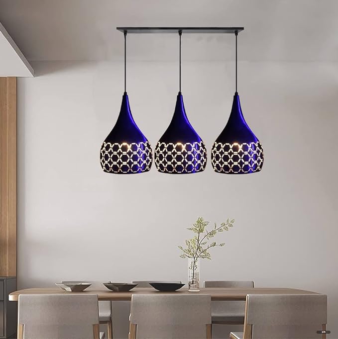 JACKAL Designer Hanging Light Ceiling Pendant Lamp Metal Cutted Modern Pendant Lights Blue