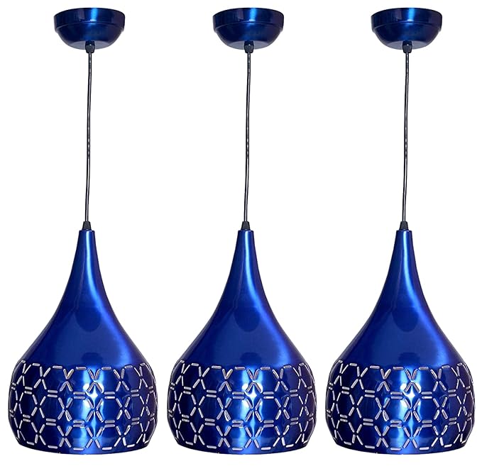 JACKAL Designer Hanging Light Ceiling Pendant Lamp Metal Cutted Modern Pendant Lights Blue