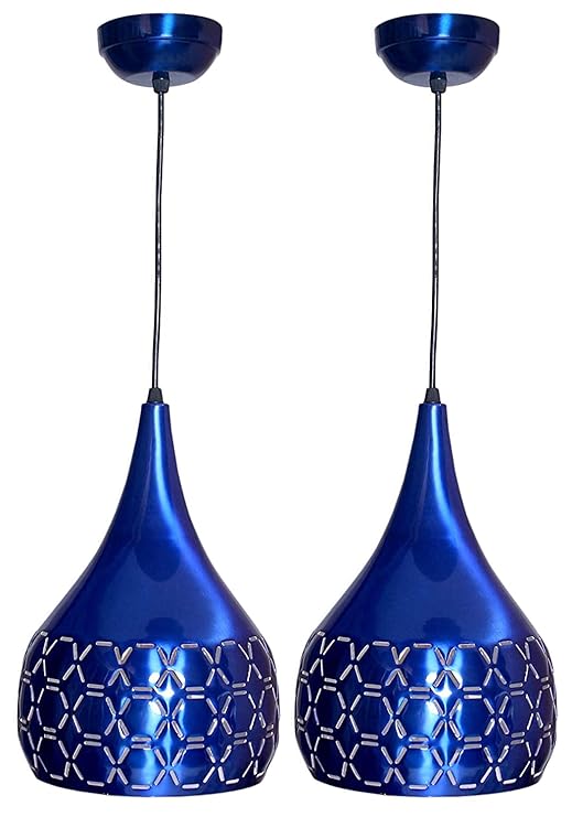 JACKAL Designer Hanging Light Ceiling Pendant Lamp Metal Cutted Modern Pendant Lights Blue