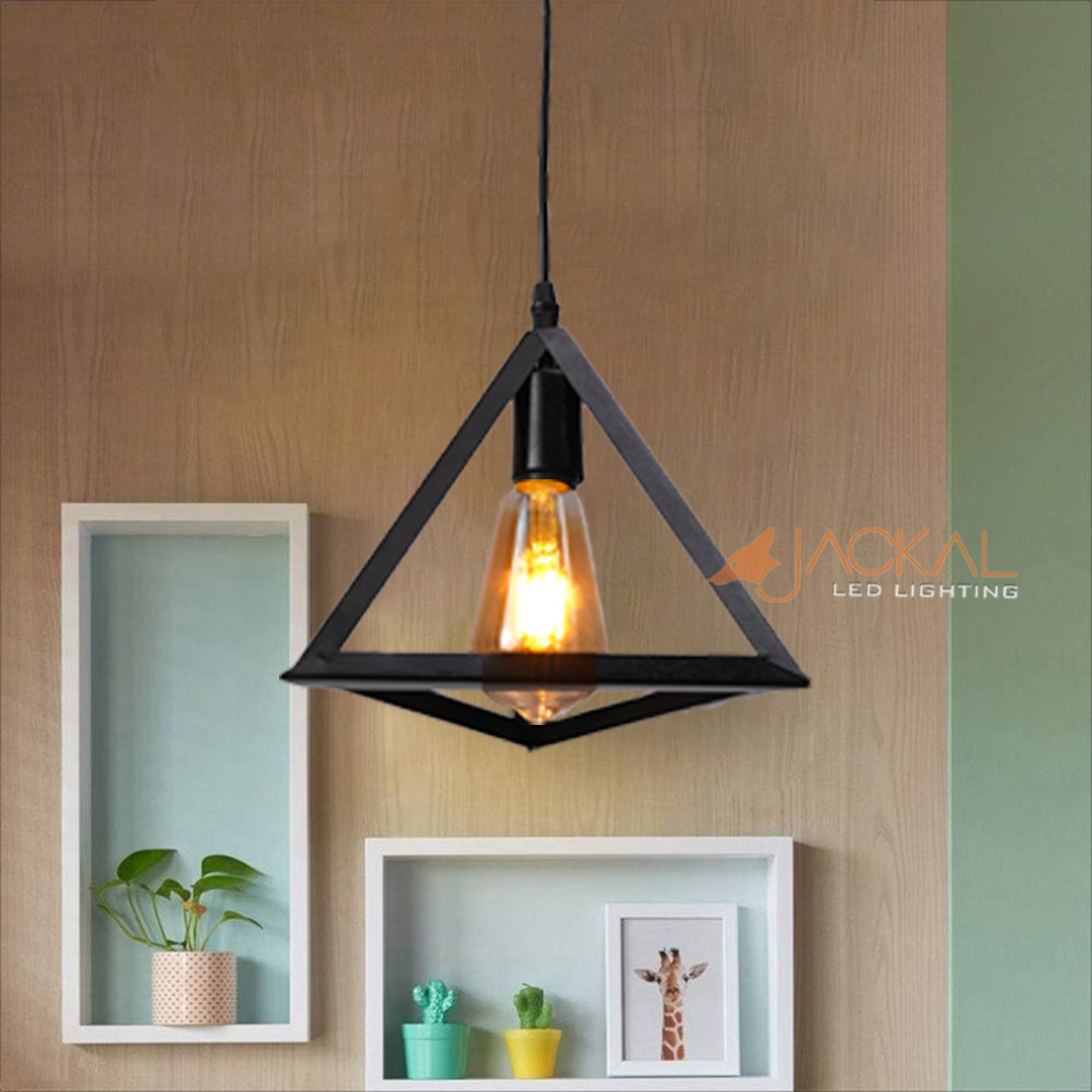 Metal Vintage Triangle Shape Pendant Light