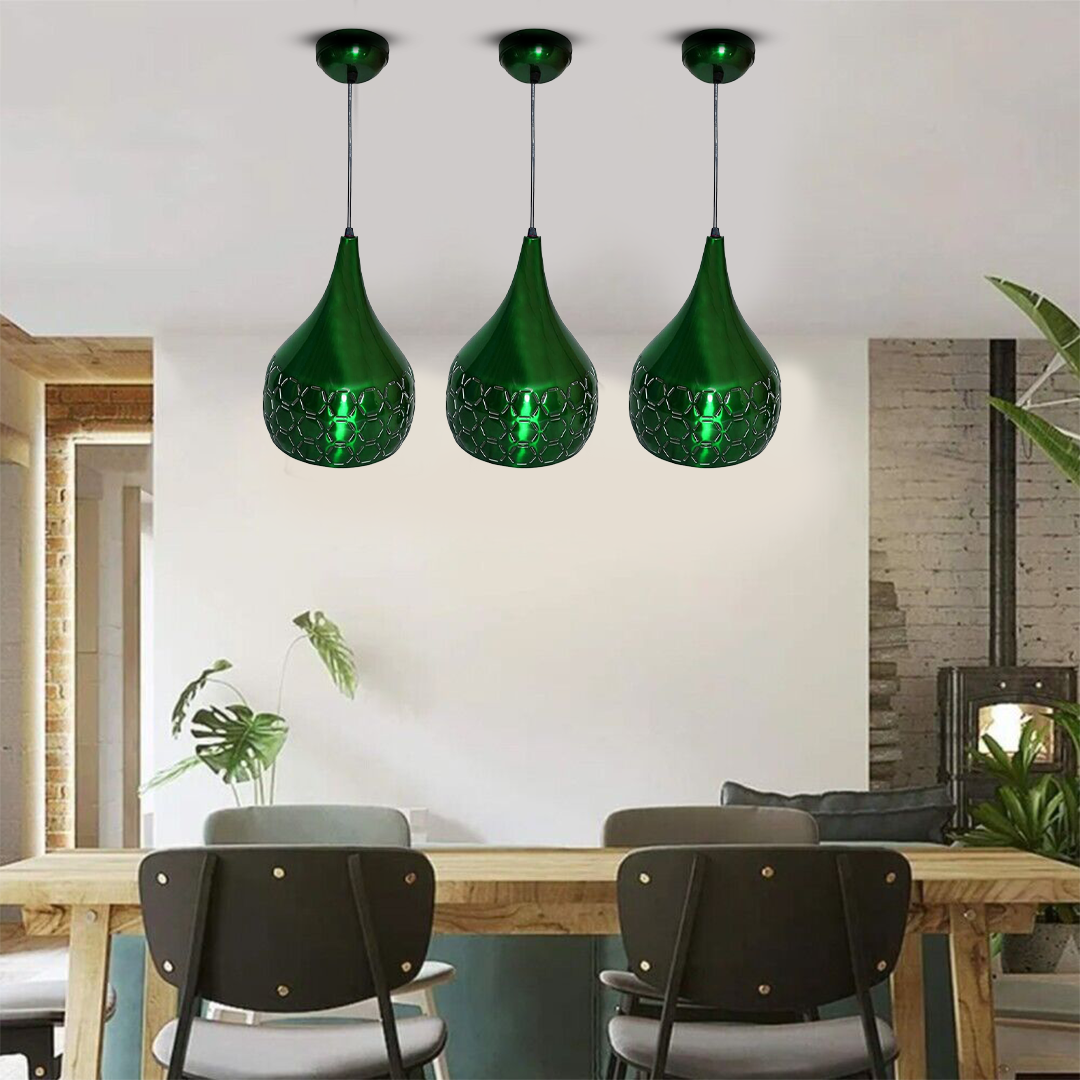 JACKAL Designer Hanging Light Ceiling Pendant Lamp Metal Cutted Modern Pendant Lights Green