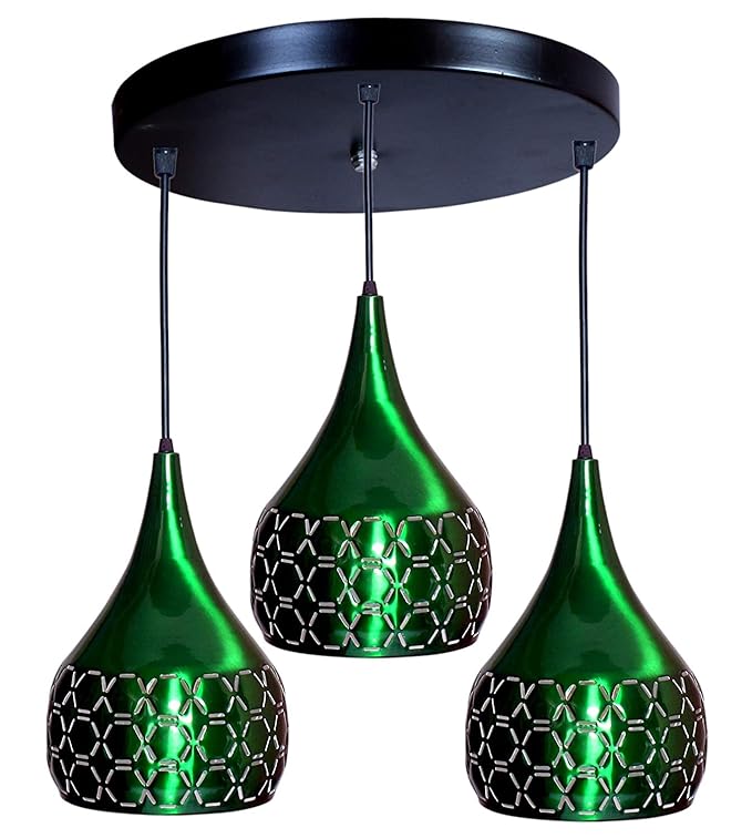 JACKAL Designer Hanging Light Ceiling Pendant Lamp Metal Cutted Modern Pendant Lights Green