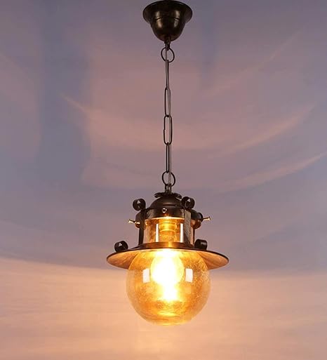 JACKAL® Antique Hanging with LED Bulb Warm White, Mount Light Wall Hanging Lamp | Pendant Light Hanging Ceiling Light