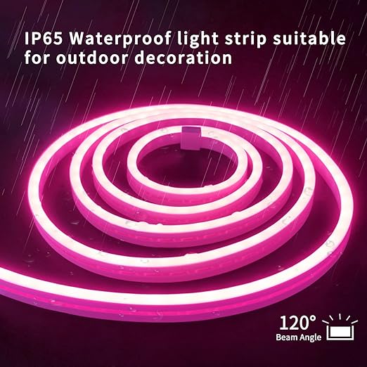 JACKAL 50 Meter Neon Pink Colour Diwali Outdoor/Indoor Flexible LED Rope Light